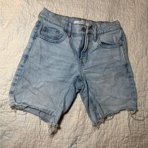 Pacsun Low Rise Light Denim Mid Length Shorts